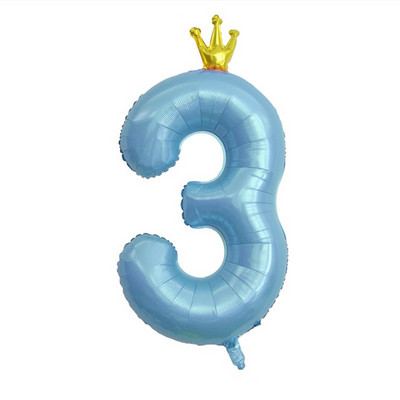Decoratiune cu balon cu heliu pentru petrecerea de 1 aniversare a bebelușilor, cu numărul 1, coroană, cu balon din folie pentru pisici, pentru aniversare