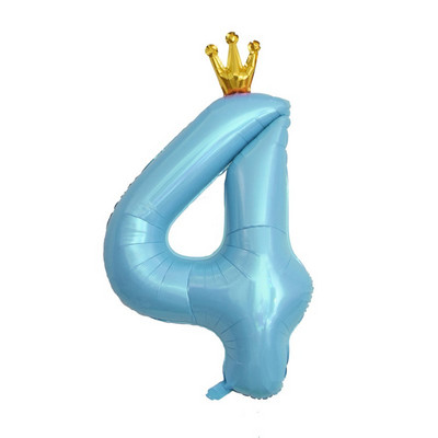 Decoratiune cu balon cu heliu pentru petrecerea de 1 aniversare a bebelușilor, cu numărul 1, coroană, cu balon din folie pentru pisici, pentru aniversare