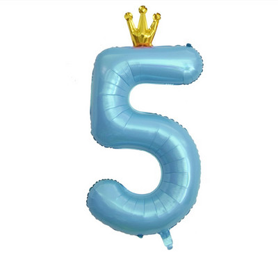Decoratiune cu balon cu heliu pentru petrecerea de 1 aniversare a bebelușilor, cu numărul 1, coroană, cu balon din folie pentru pisici, pentru aniversare
