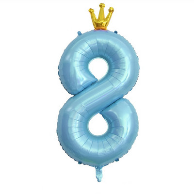 Decoratiune cu balon cu heliu pentru petrecerea de 1 aniversare a bebelușilor, cu numărul 1, coroană, cu balon din folie pentru pisici, pentru aniversare