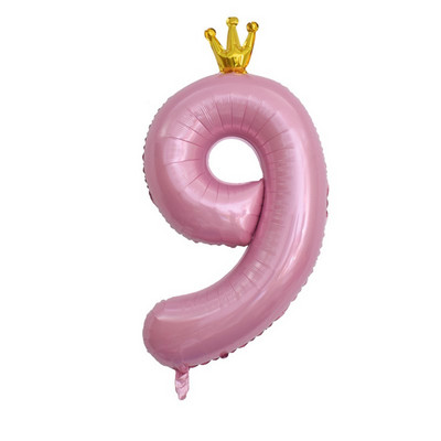 Decoratiune cu balon cu heliu pentru petrecerea de 1 aniversare a bebelușilor, cu numărul 1, coroană, cu balon din folie pentru pisici, pentru aniversare