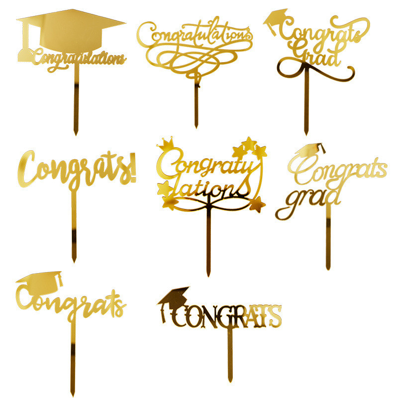 Új, 2023-as osztály, Gratulálunk Grad tortafestő akril, You Did It Tortafeltöltő ballagásokhoz Főiskolai Ünnepelj buli tortadíszek
