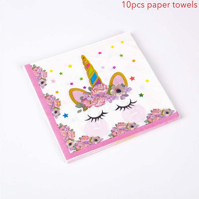 Vaivorykštės vienaragių keksiukų įvyniojimai Tortų viršeliai Gimtadienio vakarėlio tortų papuošimai Įrankiai Baby Shower Festival Vienaragio vakarėlio reikmenys