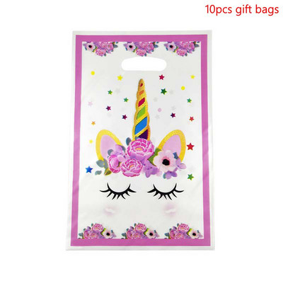 Vaivorykštės vienaragių keksiukų įvyniojimai Tortų viršeliai Gimtadienio vakarėlio tortų papuošimai Įrankiai Baby Shower Festival Vienaragio vakarėlio reikmenys