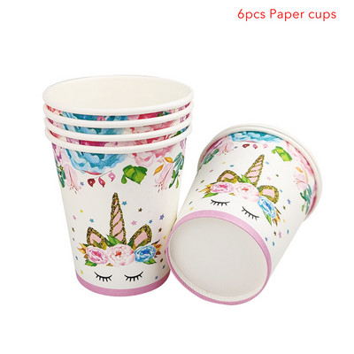 Vaivorykštės vienaragių keksiukų įvyniojimai Tortų viršeliai Gimtadienio vakarėlio tortų papuošimai Įrankiai Baby Shower Festival Vienaragio vakarėlio reikmenys