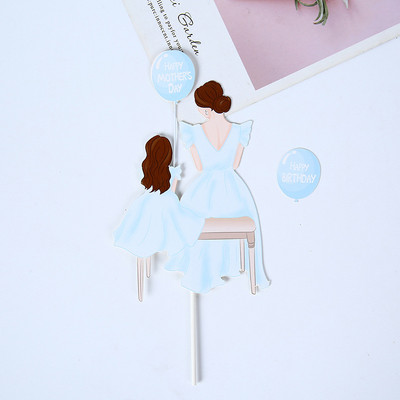 Kūkas pildītājs Skaistums mamma dzimšanas dienā Daudz laimes Mātes dienas rotājumi Līgavas ballīte Rožu ziedi Sirds Balons Kēksu cepšanas dekors DIY