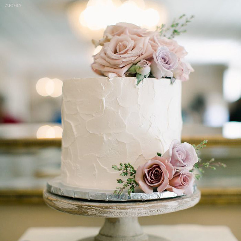 Boho gėlių torto viršaus rinkinys Auksinis palmės lapas su dirbtine rože, skirtas gimtadienio vakarėliui, vestuvėms, kūdikių vakarėliui, teminiams vakarėliams