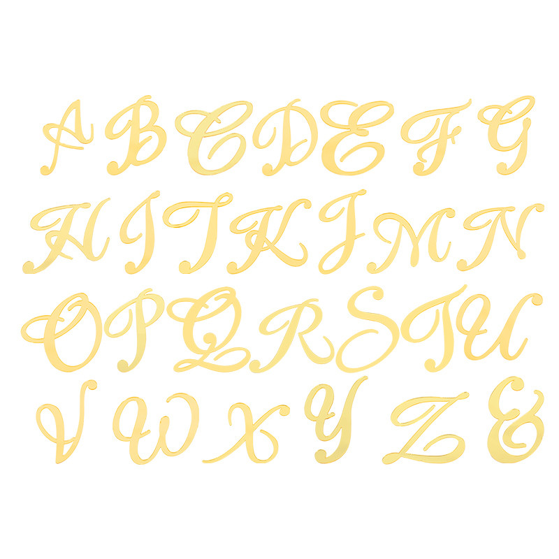 Zelta spogulis akrila kūkas rotājums Daudz laimes dzimšanas dienā Lielo angļu burtu komplekts Kāzu ballītes kūkas virsotne cupcake ieliktnis karodziņš