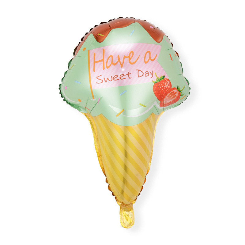 32 hüvelykes fánk digitális fólia léggömb gyümölcs fagylalt hélium léggömb születésnapi parti dekoráció gyerekeknek édes digitális léggömb bemutató