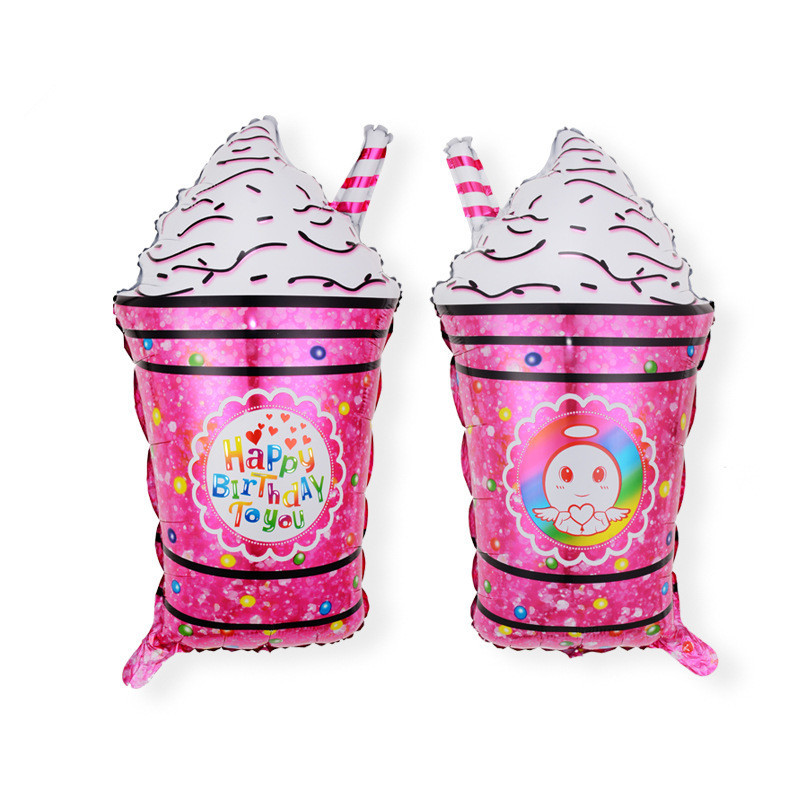 32 hüvelykes fánk digitális fólia léggömb gyümölcs fagylalt hélium léggömb születésnapi parti dekoráció gyerekeknek édes digitális léggömb bemutató