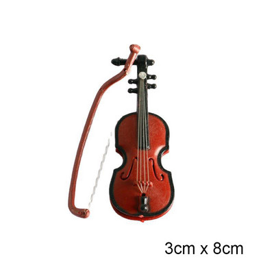 Βιολί κάλυμμα τούρτας Μίνι στολίδι βιολιού Μουσικό όργανο Διακοσμήσεις τούρτας για vintage κλασική μουσική διακόσμηση πάρτι γενεθλίων