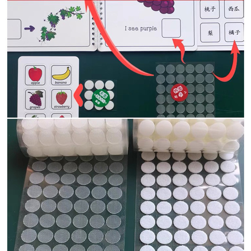 99 poros dvipusės juostos taškeliai lipni tvirtinimo detalė 10 mm tvirti klijai lipdukai Diskas baltas apvalus monetos pasidaryk pats kabliukas kilpa juosta