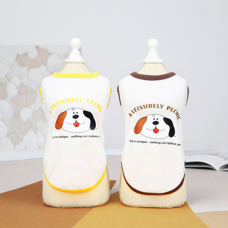 Aranyos páros kutyaruhák kutyáknak mellény nyári pamut kiskutya kiskutya légáteresztő ruházat francia bulldog chihuahua francia bulldog