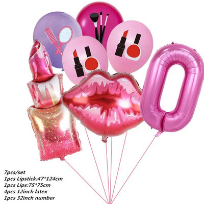 7tk poissmeestepeo õhupalli huulepulk Kiss Me Ring Balloon Heelium Balloon Spa Party Ma armastan sind pulmade pulmadekoratsiooni õhupall