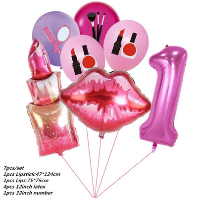 7tk poissmeestepeo õhupalli huulepulk Kiss Me Ring Balloon Heelium Balloon Spa Party Ma armastan sind pulmade pulmadekoratsiooni õhupall