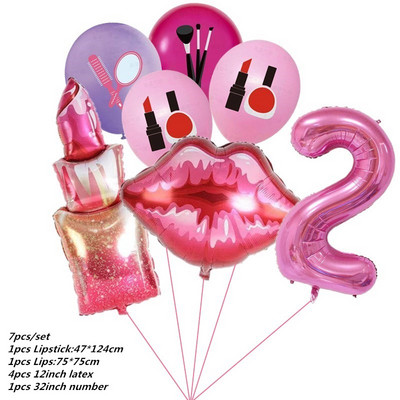 7tk poissmeestepeo õhupalli huulepulk Kiss Me Ring Balloon Heelium Balloon Spa Party Ma armastan sind pulmade pulmadekoratsiooni õhupall