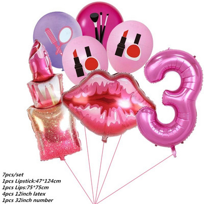 7tk poissmeestepeo õhupalli huulepulk Kiss Me Ring Balloon Heelium Balloon Spa Party Ma armastan sind pulmade pulmadekoratsiooni õhupall