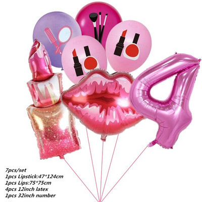 7tk poissmeestepeo õhupalli huulepulk Kiss Me Ring Balloon Heelium Balloon Spa Party Ma armastan sind pulmade pulmadekoratsiooni õhupall