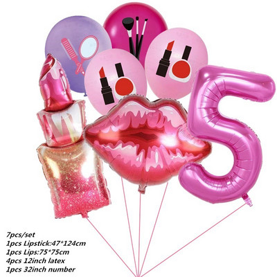 7tk poissmeestepeo õhupalli huulepulk Kiss Me Ring Balloon Heelium Balloon Spa Party Ma armastan sind pulmade pulmadekoratsiooni õhupall