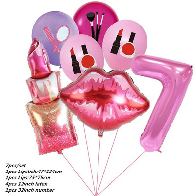 7tk poissmeestepeo õhupalli huulepulk Kiss Me Ring Balloon Heelium Balloon Spa Party Ma armastan sind pulmade pulmadekoratsiooni õhupall