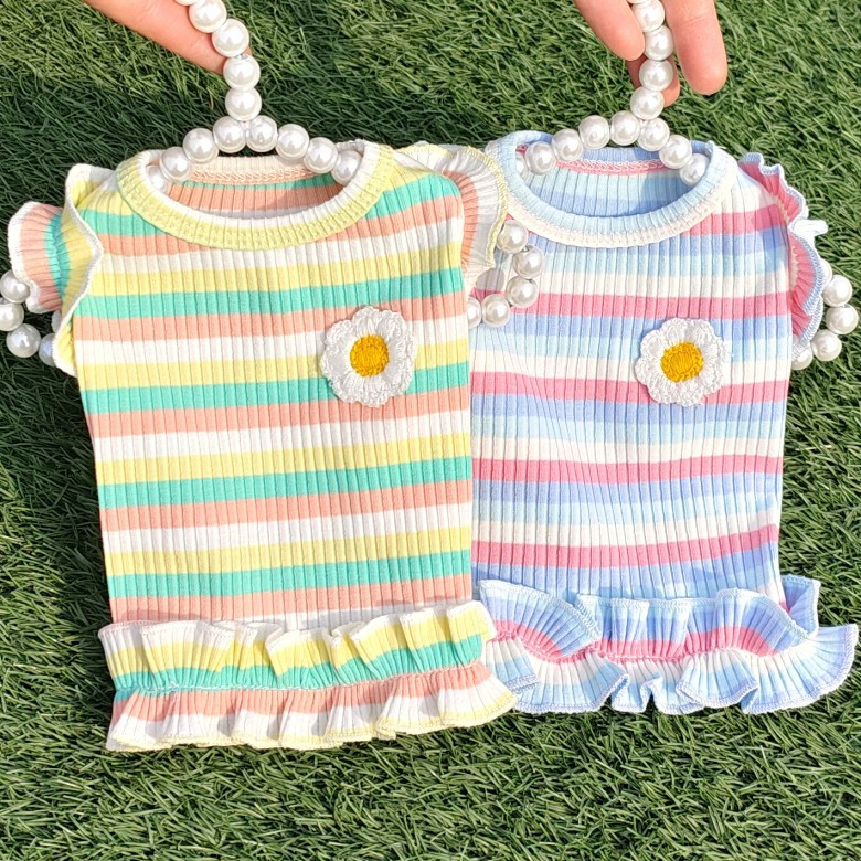 2023-as puha kis kutyaruhák mellény nyári kisállatruhák kölyökmacska ruházat póló Chihuahua Yorks pulóver kis közepes kutyáknak