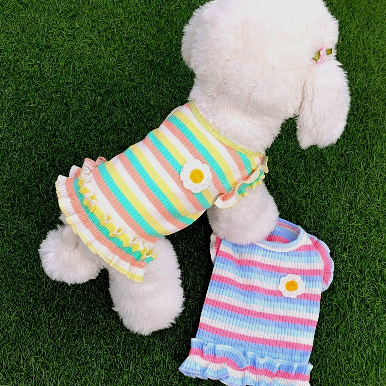 2023-as puha kis kutyaruhák mellény nyári kisállatruhák kölyökmacska ruházat póló Chihuahua Yorks pulóver kis közepes kutyáknak