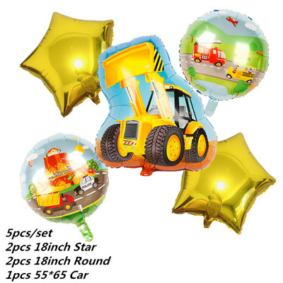 1vnt Ūkio traktoriaus buldozeris Folijos balionai Ledai automobilio helio balionas kūdikių dušas Gimtadienio šventės dekoravimas Vaikų žaislas Globos
