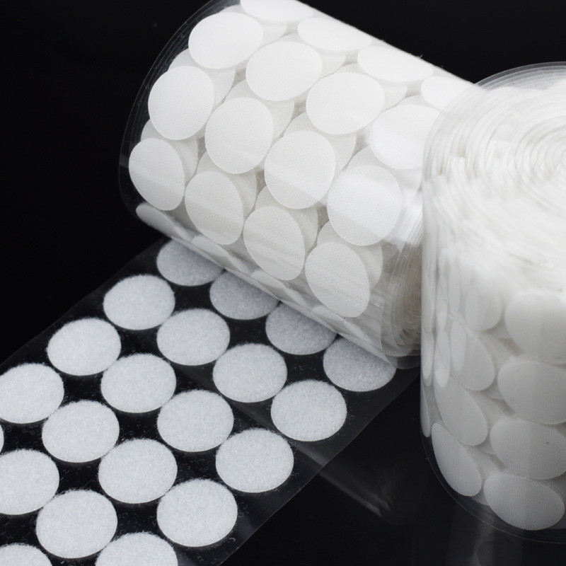 100 paari läbipaistva kleepuva täpi ümmarguse isekleepuva kinnitusvahendiga teibi konks ja silmus Tugev liimteip Kleebised DIY õmblustarvikud