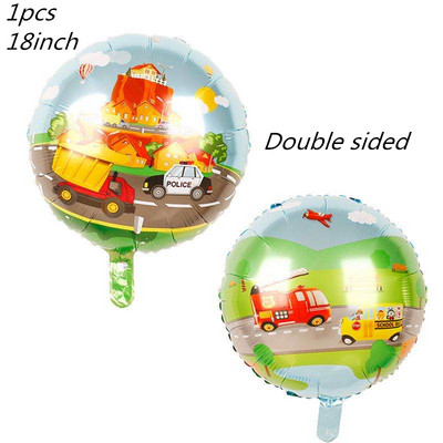 Gaisa baloni Automašīnas Ugunsdzēsēju mašīnas Balons Konfeti Baloni Dzimšanas dienas svinību rotājumi Bērni 1. Baby Shower Baby Shower Zēns bērnam Dāvana