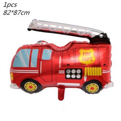 Gaisa baloni Automašīnas Ugunsdzēsēju mašīnas Balons Konfeti Baloni Dzimšanas dienas svinību rotājumi Bērni 1. Baby Shower Baby Shower Zēns bērnam Dāvana