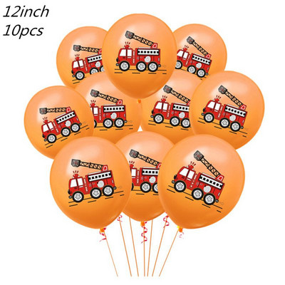 Gaisa baloni Automašīnas Ugunsdzēsēju mašīnas Balons Konfeti Baloni Dzimšanas dienas svinību rotājumi Bērni 1. Baby Shower Baby Shower Zēns bērnam Dāvana