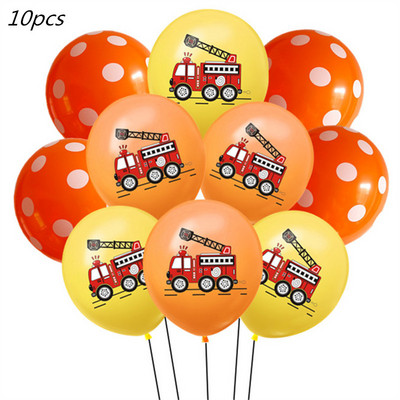 Gaisa baloni Automašīnas Ugunsdzēsēju mašīnas Balons Konfeti Baloni Dzimšanas dienas svinību rotājumi Bērni 1. Baby Shower Baby Shower Zēns bērnam Dāvana