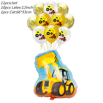 Gaisa baloni Automašīnas Ugunsdzēsēju mašīnas Balons Konfeti Baloni Dzimšanas dienas svinību rotājumi Bērni 1. Baby Shower Baby Shower Zēns bērnam Dāvana