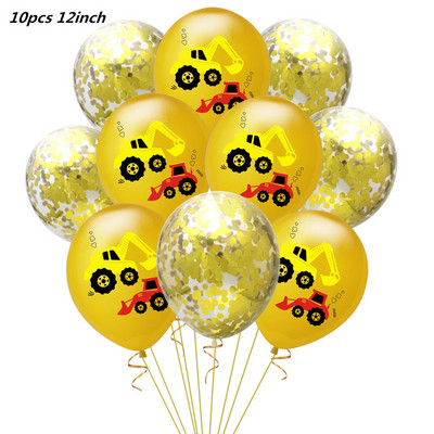 Gaisa baloni Automašīnas Ugunsdzēsēju mašīnas Balons Konfeti Baloni Dzimšanas dienas svinību rotājumi Bērni 1. Baby Shower Baby Shower Zēns bērnam Dāvana