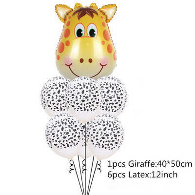 Dzīvnieku apdrukāta govs tīģera zebra leoparda lateksa balonu džungļu tēma Dzimšanas dienas kāzu dekors Vasaras ballītes mazuļu dušas piederumi