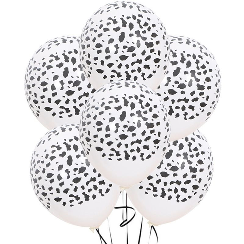 Dzīvnieku apdrukāta govs tīģera zebra leoparda lateksa balonu džungļu tēma Dzimšanas dienas kāzu dekors Vasaras ballītes mazuļu dušas piederumi