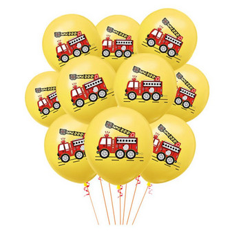 10 τμχ/παρτίδα Αυτοκίνητα Πυροσβεστικό όχημα Μπαλόνι Γελοιογραφία Fireman Truck Θέμα Λατέξ Μπαλόνι Παιδικά Baby Shower Αγόρι Παιδιά Διακόσμηση γενεθλίων