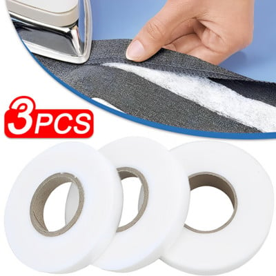 3/1PCS Double Sided Non-woven Interlining Adhesive Fabric Clothes Apparel Iron on Hem Tape Interlining Web for DIY Sewing Crafts