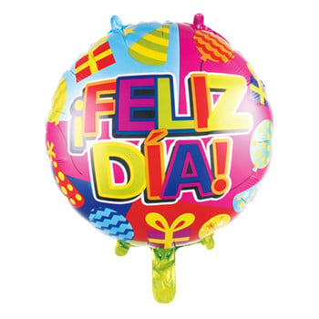 10 τμχ 18 ιντσών Νέα ισπανικά μπαλόνια Feliz cumpleaños Balloons Globo Χρόνια πολλά Διακόσμηση Ροζ χρυσό Στρογγυλά μπαλόνια με φύλλο ηλίου