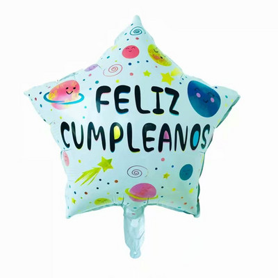 10 komada 18 inča Novi španjolski baloni Feliz cumpleaños Baloni Globo Happy Birthday Decor Rose Gold Okrugli baloni od helijeve folije