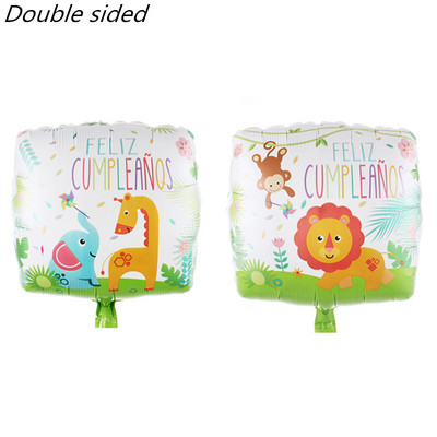 10 komada 18 inča Novi španjolski baloni Feliz cumpleaños Baloni Globo Happy Birthday Decor Rose Gold Okrugli baloni od helijeve folije