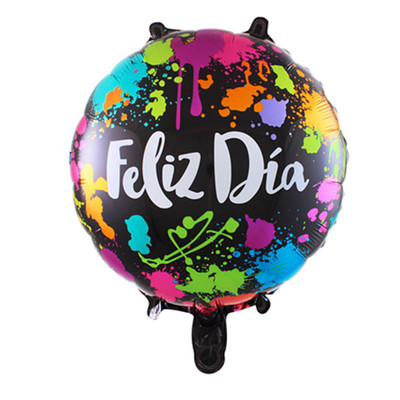 10 komada 18 inča Novi španjolski baloni Feliz cumpleaños Baloni Globo Happy Birthday Decor Rose Gold Okrugli baloni od helijeve folije