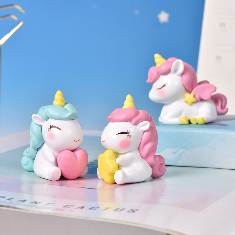Unicorn Cake Topper tortadísz Születésnapi party dekoráció gyerekeknek