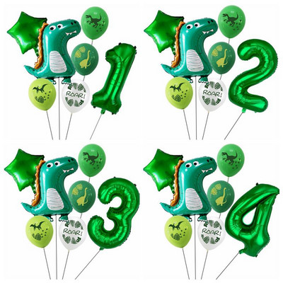 7 tk/partii dinosauruste peoõhupall dinosauruste sünnipäevaks laste peokaunistus Baby Shower õhupallid Globos Cumpleanos Infantiles