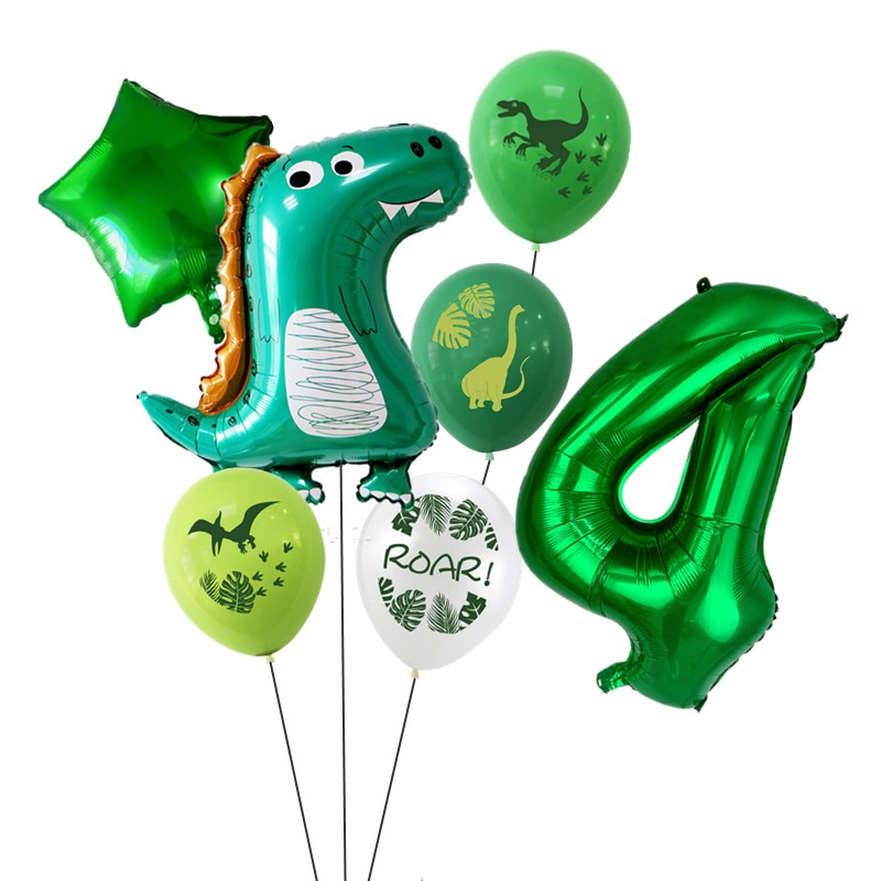 7 tk/partii dinosauruste peoõhupall dinosauruste sünnipäevaks laste peokaunistus Baby Shower õhupallid Globos Cumpleanos Infantiles