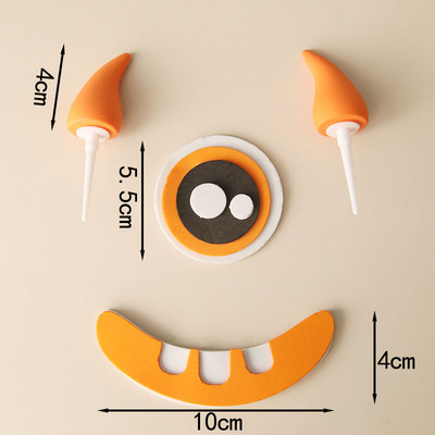 Decor pentru tort de Halloween, monstru drăguț, steaguri pentru tort, negru, La mulți ani, Baby Shower, pentru nuntă, pentru copt