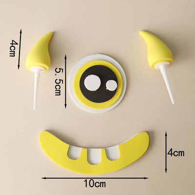 Decor pentru tort de Halloween, monstru drăguț, steaguri pentru tort, negru, La mulți ani, Baby Shower, pentru nuntă, pentru copt