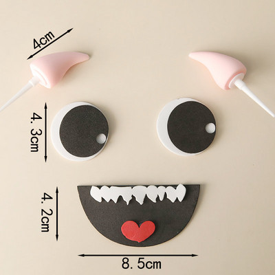 Decor pentru tort de Halloween, monstru drăguț, steaguri pentru tort, negru, La mulți ani, Baby Shower, pentru nuntă, pentru copt