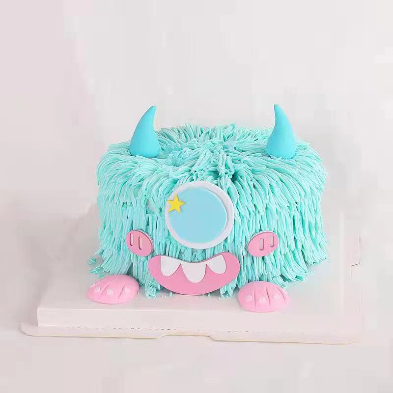 Decor pentru tort de Halloween, monstru drăguț, steaguri pentru tort, negru, La mulți ani, Baby Shower, pentru nuntă, pentru copt