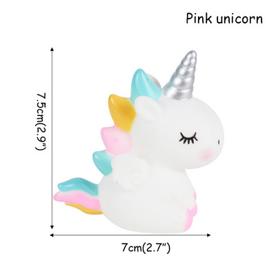 Curcubeu Unicorn Cake Topper Cloud Tort Steaguri Zi de naștere Copii Favoruri Decorare Tort Cupcake Topper pentru Nunta Desert Decor Masa